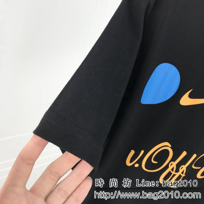 OFF-white19ss春夏新款 Nike聯名款 世界盃logo印花 精梳棉短袖 男女同款 ydi1462